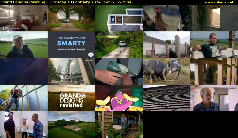 Grand Designs (More 4) Tuesday 13 February 2024 19:55 - 21:00