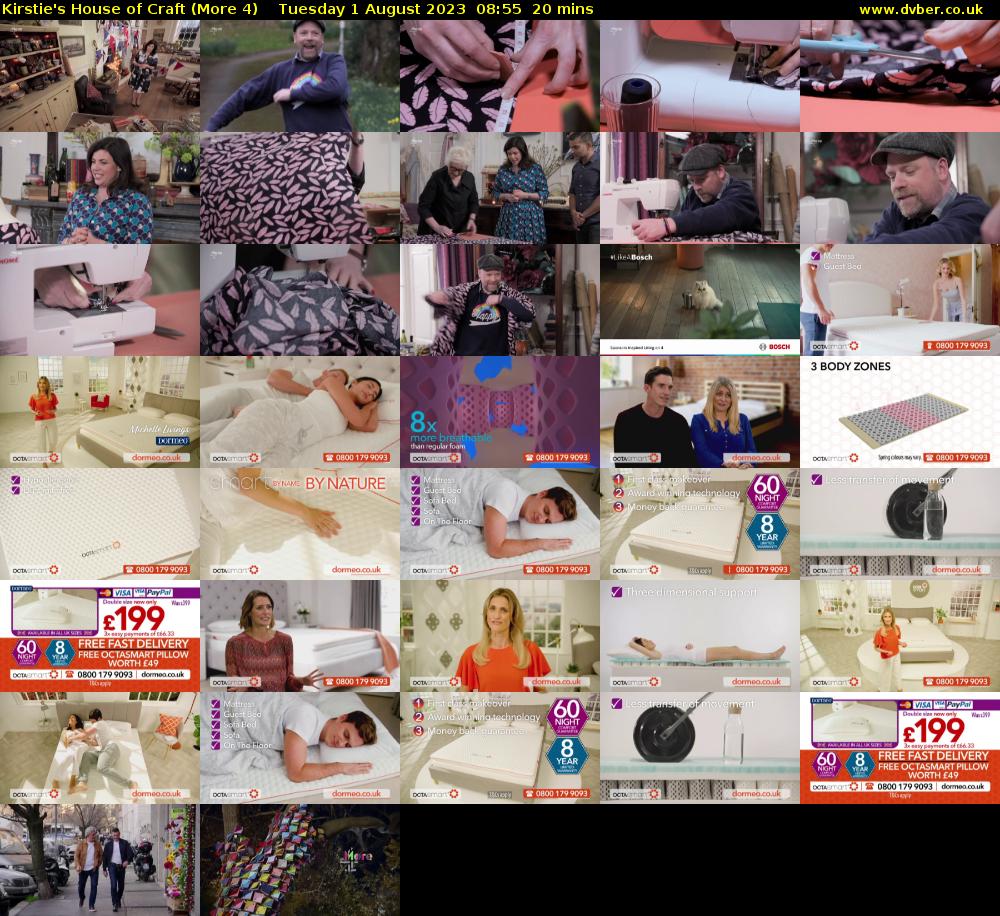 Kirstie's House of Craft (More 4) Tuesday 1 August 2023 08:55 - 09:15