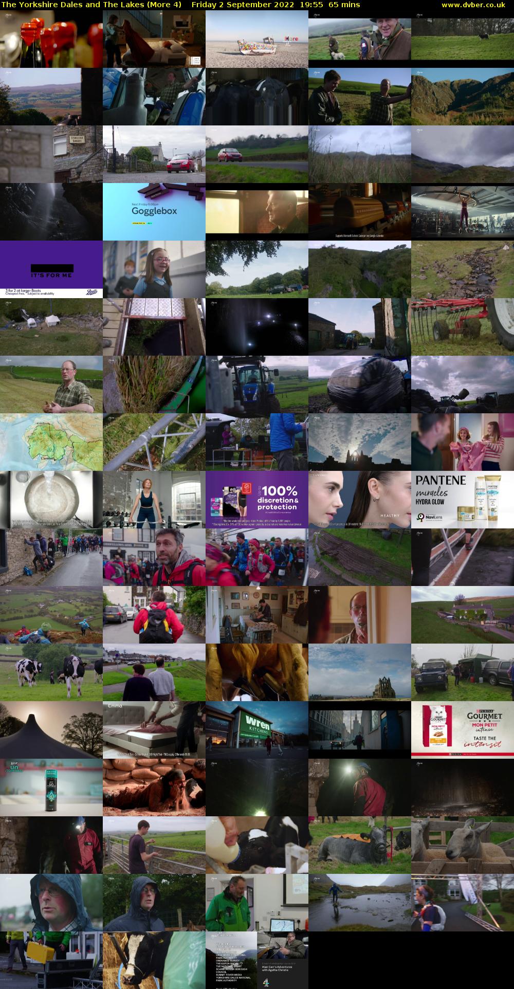 The Yorkshire Dales and The Lakes (More 4) Friday 2 September 2022 19:55 - 21:00
