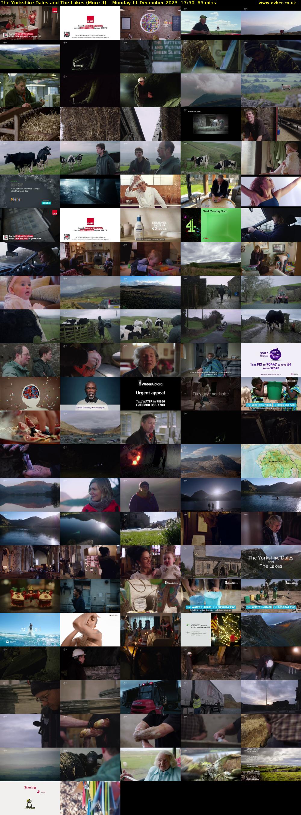 The Yorkshire Dales and The Lakes (More 4) Monday 11 December 2023 17:50 - 18:55