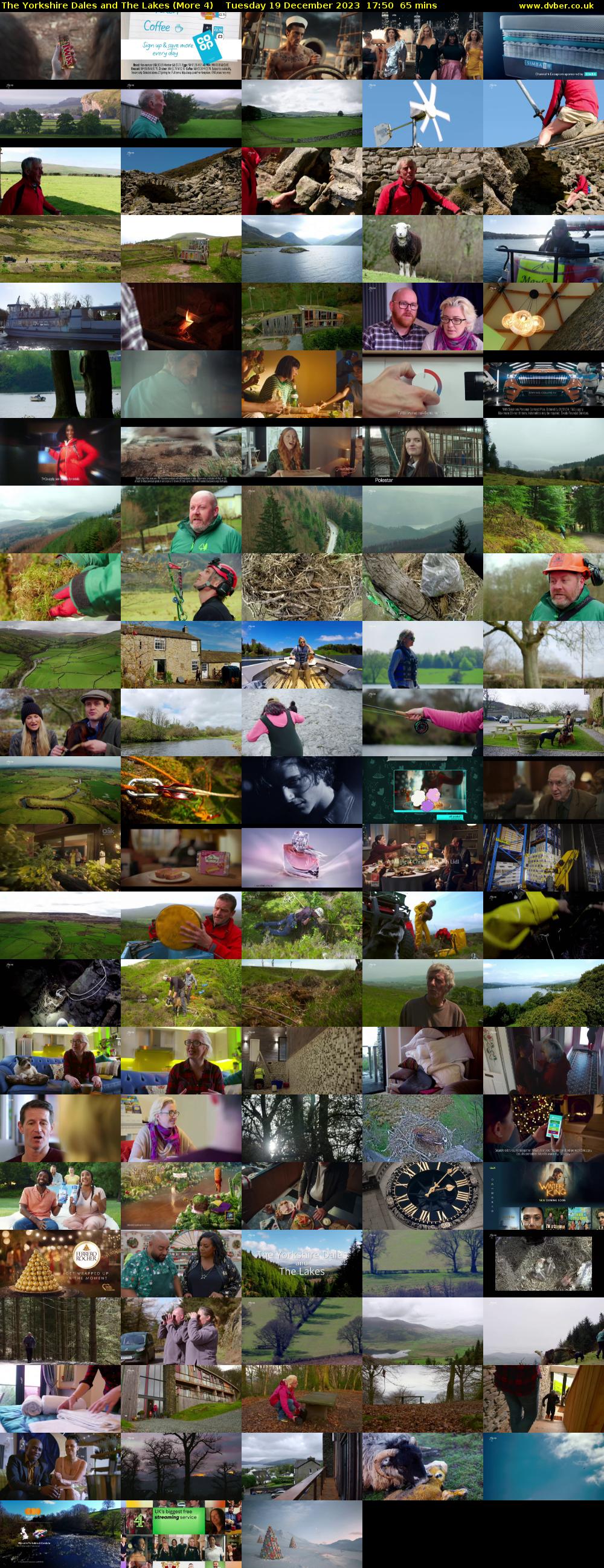 The Yorkshire Dales and The Lakes (More 4) Tuesday 19 December 2023 17:50 - 18:55