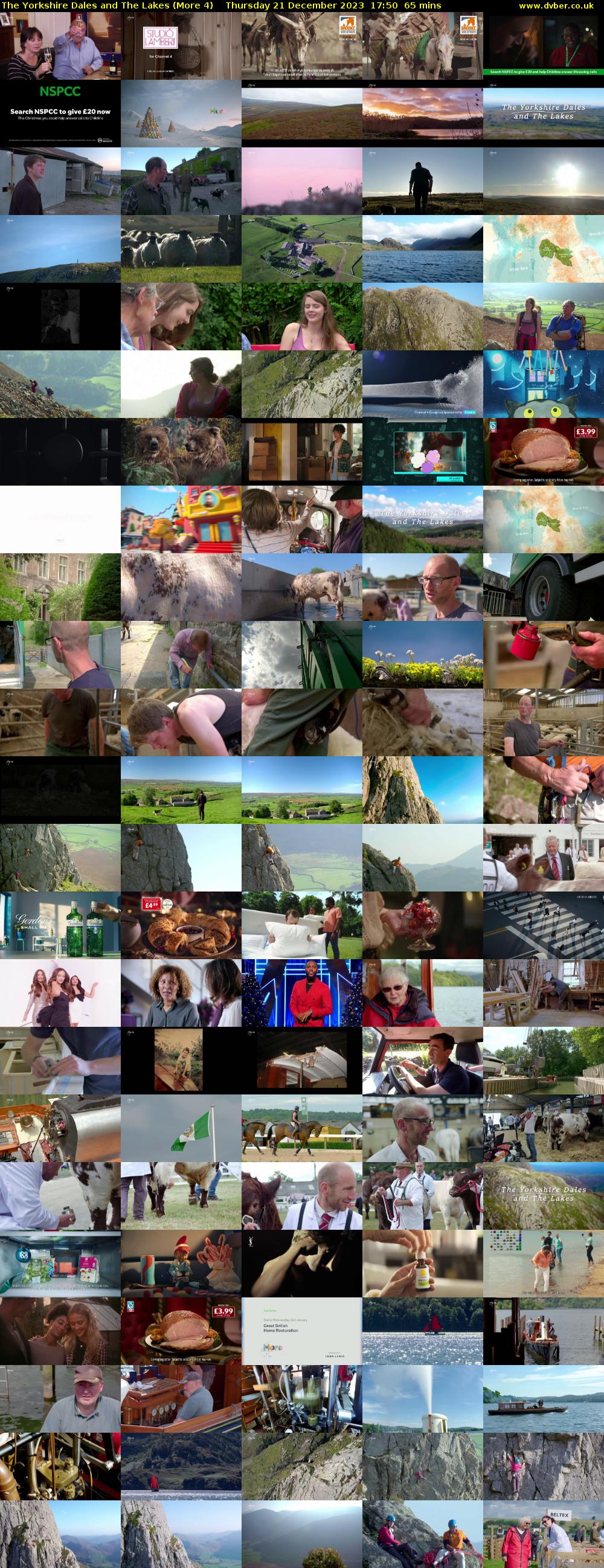 The Yorkshire Dales and The Lakes (More 4) Thursday 21 December 2023 17:50 - 18:55
