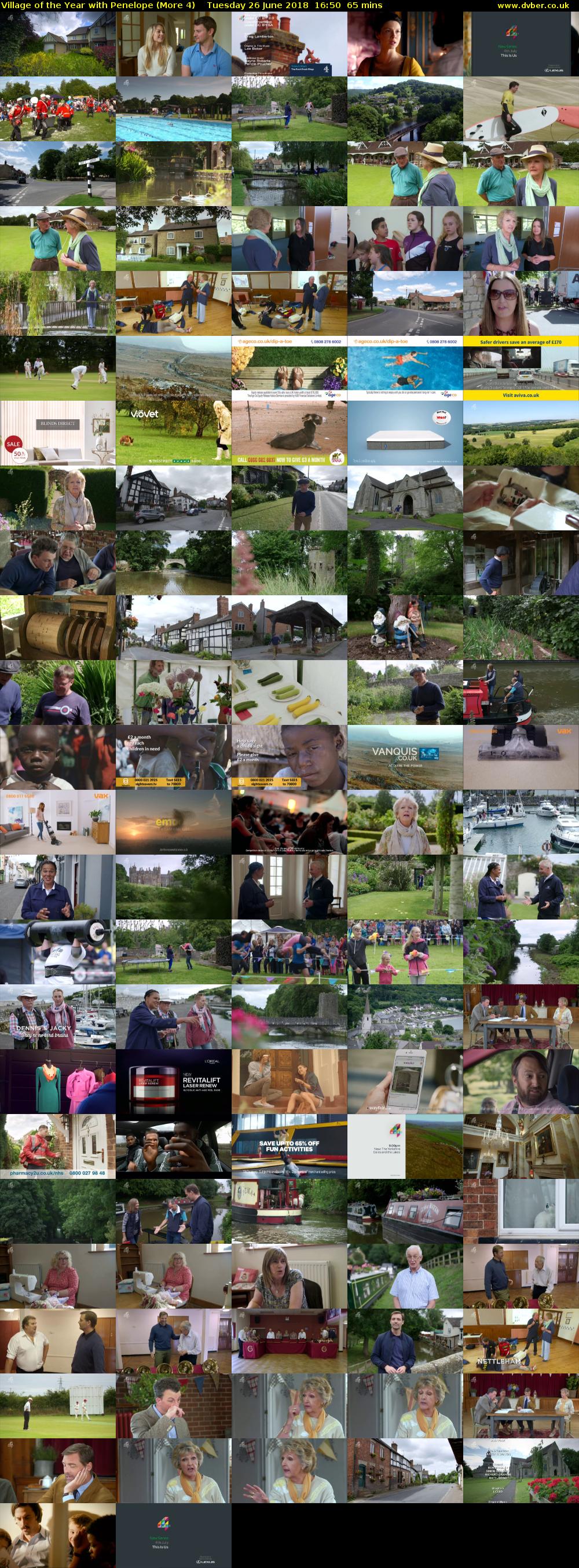 Village of the Year with Penelope (More 4) Tuesday 26 June 2018 16:50 - 17:55