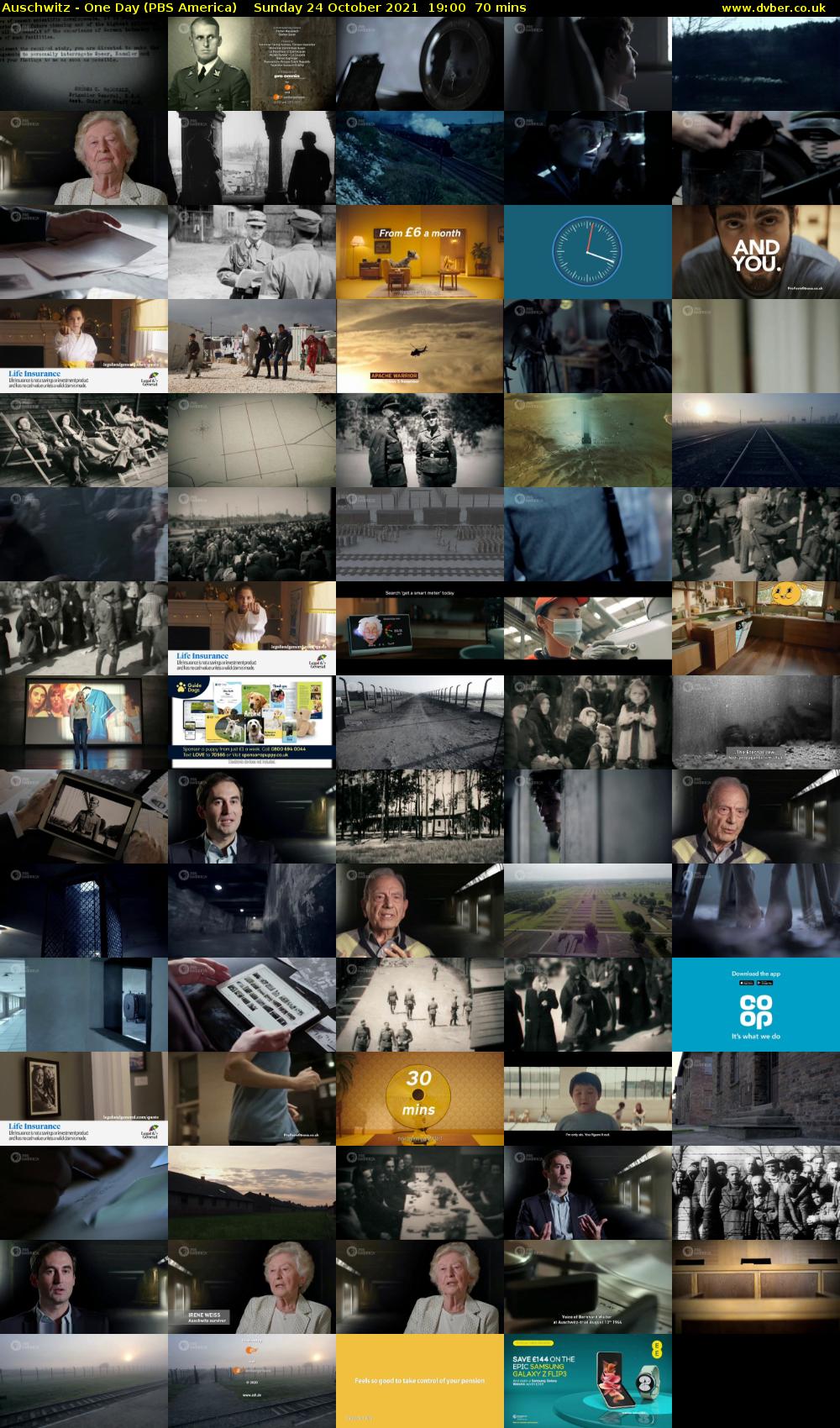 Auschwitz - One Day (PBS America) Sunday 24 October 2021 19:00 - 20:10