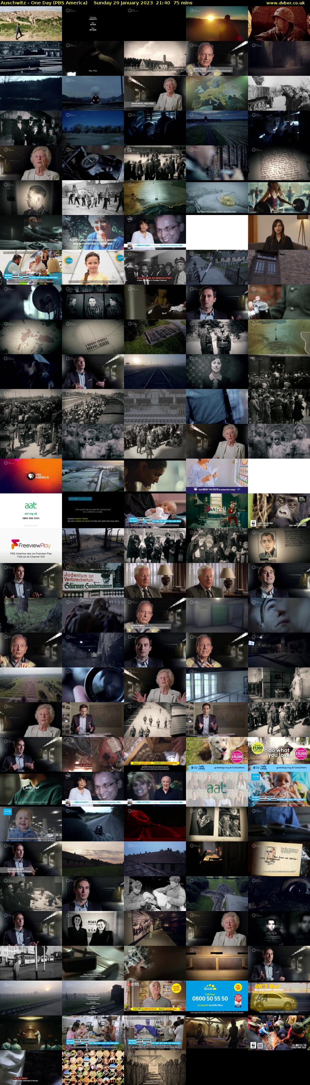 Auschwitz - One Day (PBS America) Sunday 29 January 2023 21:40 - 22:55