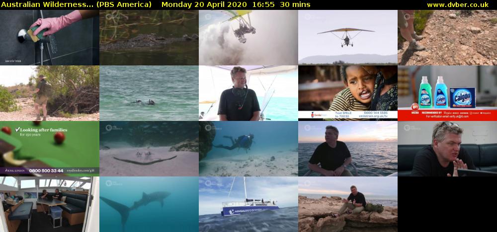 Australian Wilderness... (PBS America) Monday 20 April 2020 16:55 - 17:25