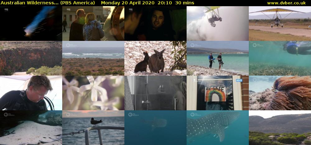 Australian Wilderness... (PBS America) Monday 20 April 2020 20:10 - 20:40