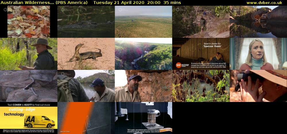 Australian Wilderness... (PBS America) Tuesday 21 April 2020 20:00 - 20:35