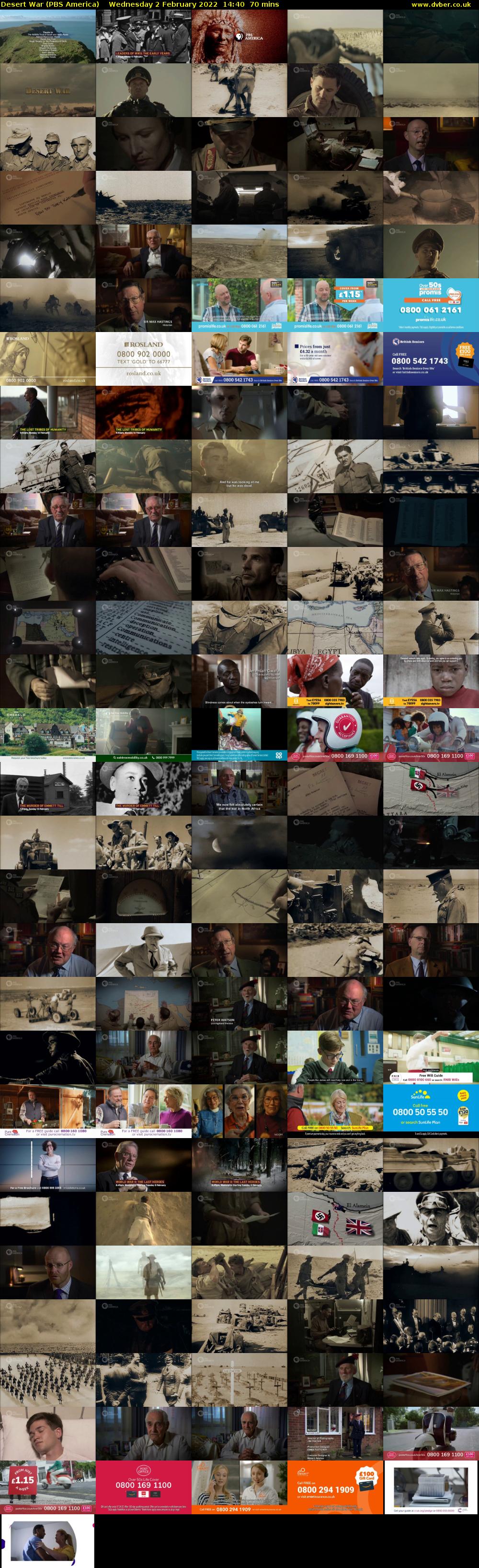Desert War (PBS America) Wednesday 2 February 2022 14:40 - 15:50