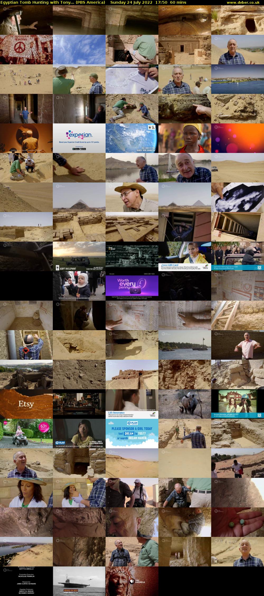 Egyptian Tomb Hunting With Tony... (PBS America) Sunday 24 July 2022 17:50 - 18:50