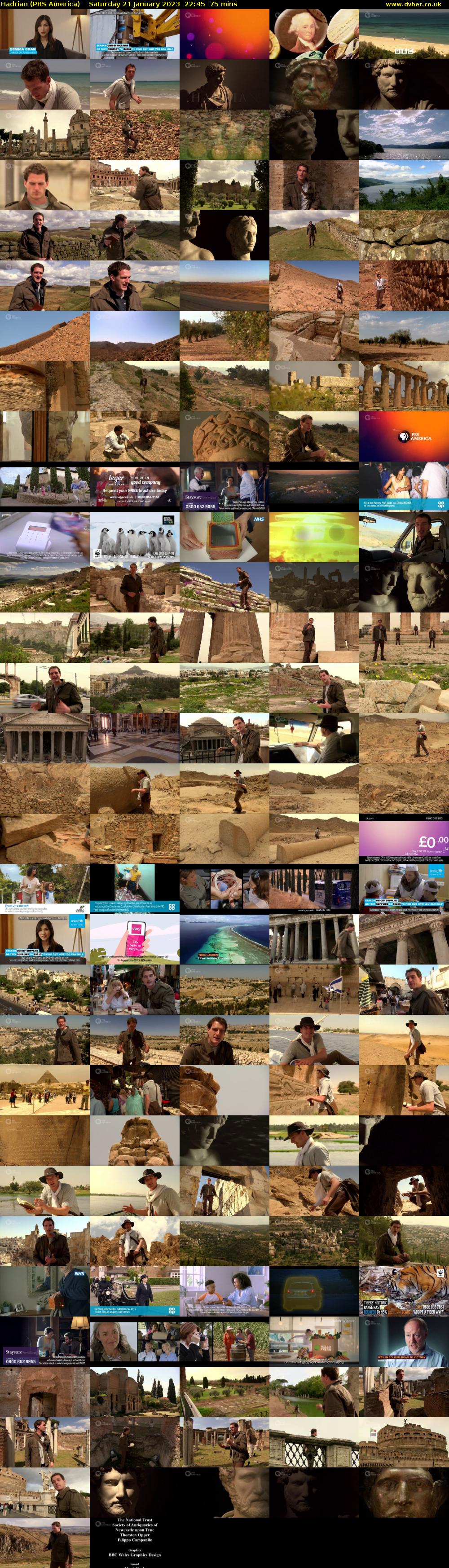 Hadrian (PBS America) Saturday 21 January 2023 22:45 - 00:00