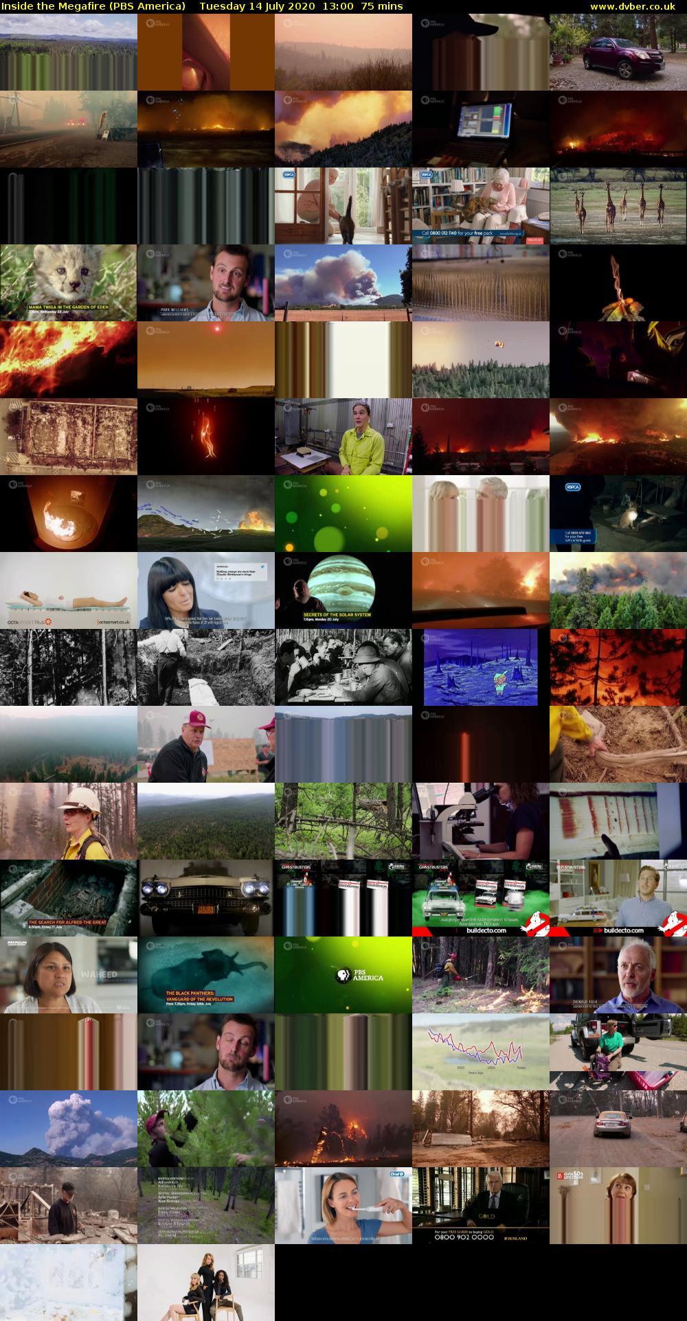 Inside the Megafire (PBS America) Tuesday 14 July 2020 13:00 - 14:15