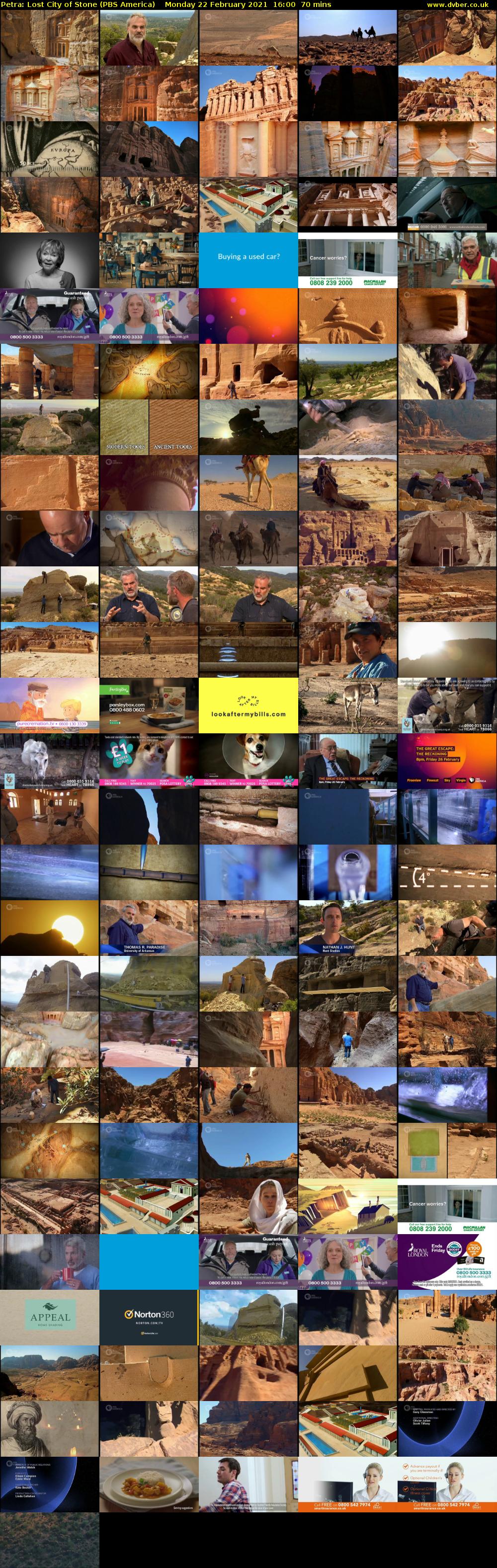 Petra: Lost City of Stone (PBS America) Monday 22 February 2021 16:00 - 17:10