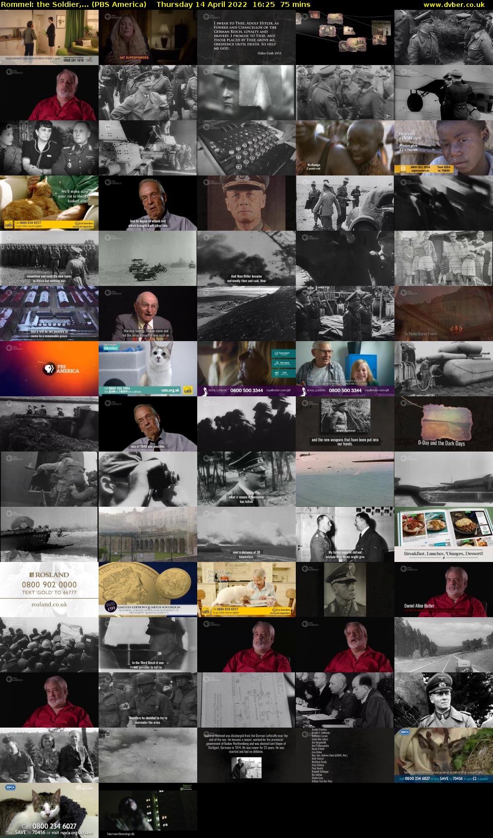 Rommel: the Soldier,... (PBS America) Thursday 14 April 2022 16:25 - 17:40