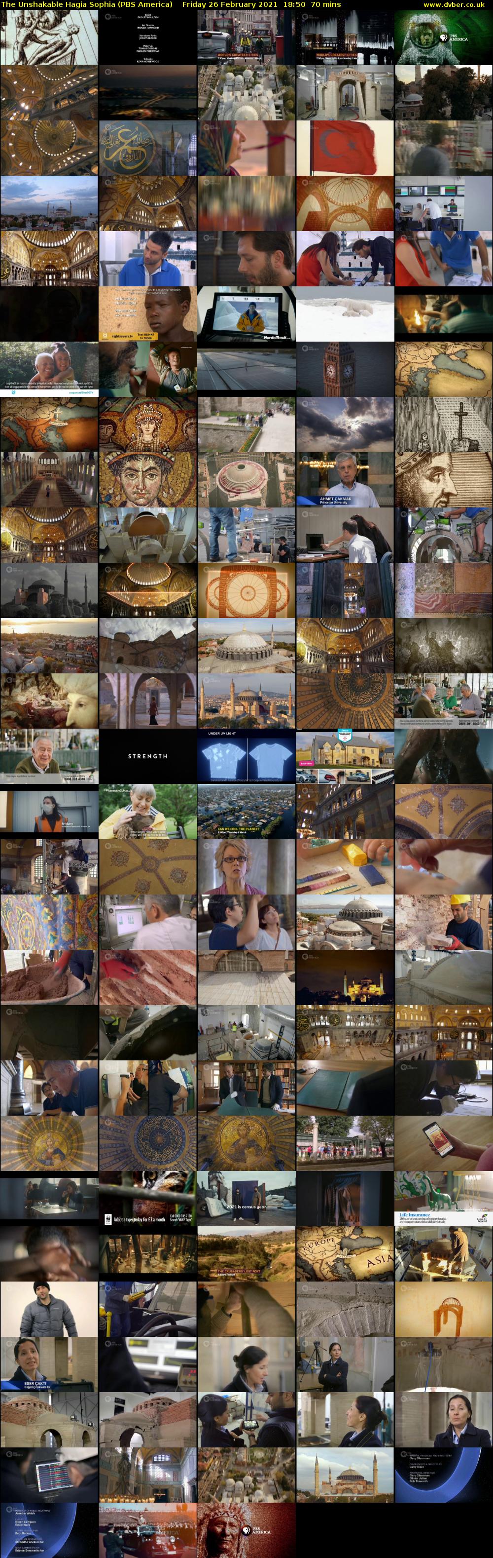 The Unshakable Hagia Sophia (PBS America) Friday 26 February 2021 18:50 - 20:00