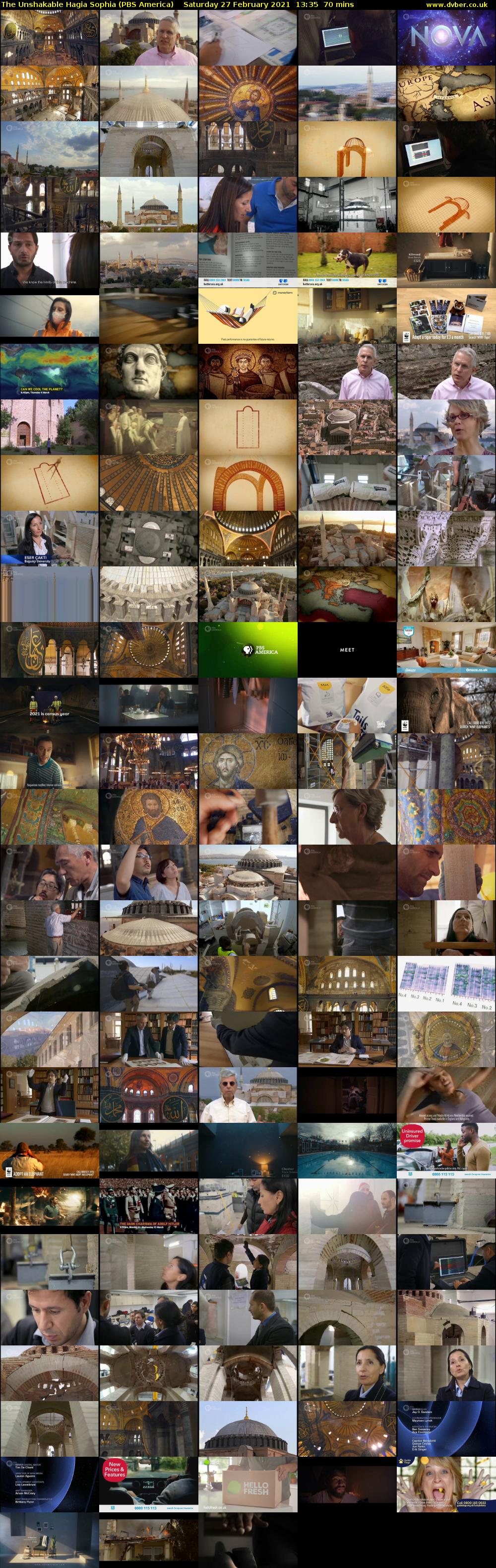 The Unshakable Hagia Sophia (PBS America) Saturday 27 February 2021 13:35 - 14:45