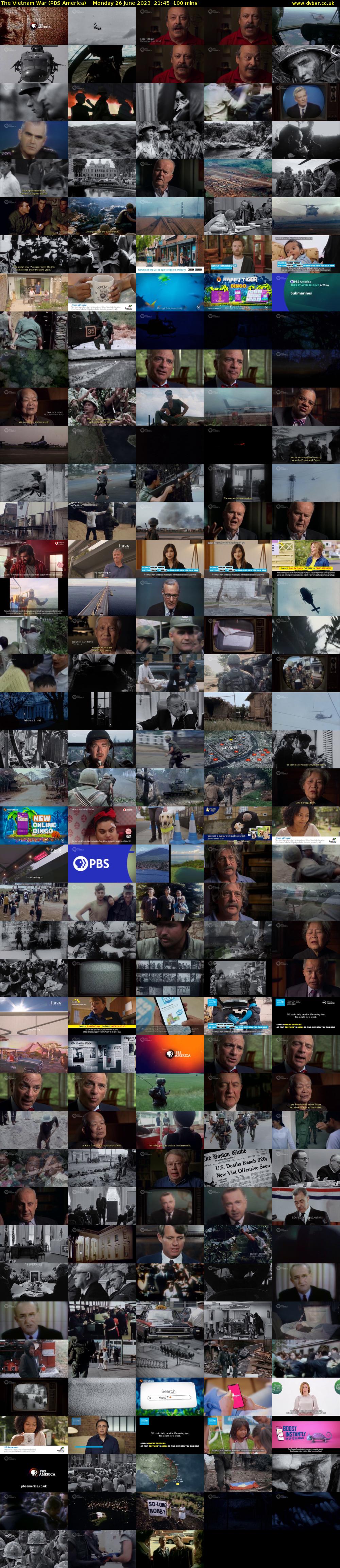 The Vietnam War (PBS America) Monday 26 June 2023 21:45 - 23:25