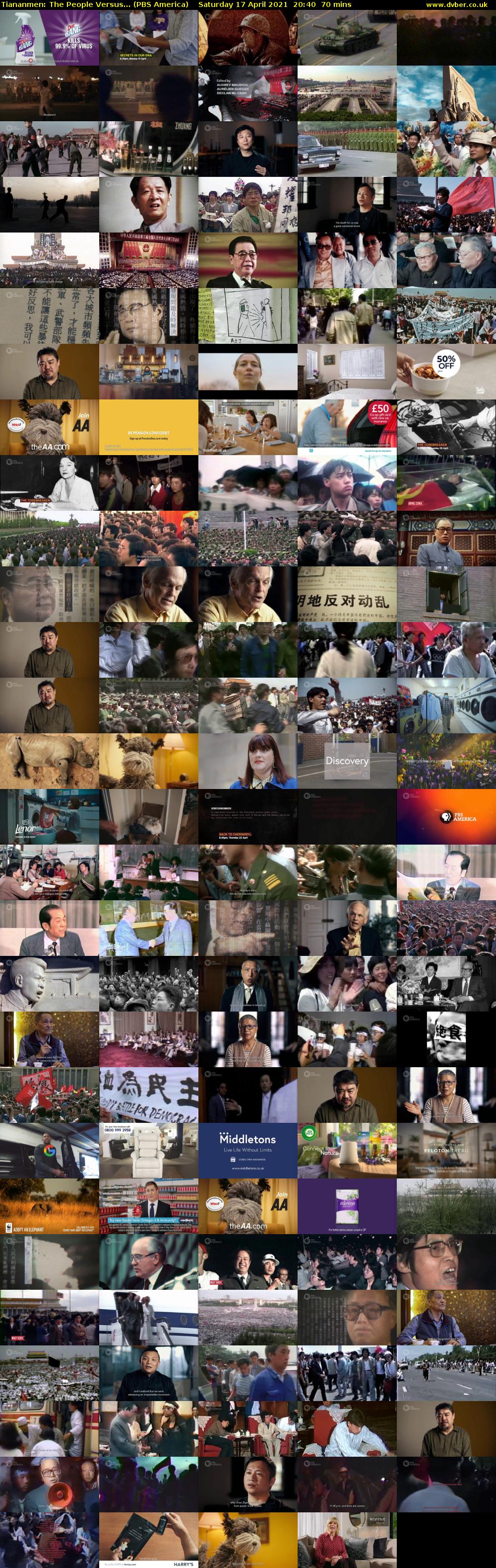Tiananmen: The People Versus... (PBS America) Saturday 17 April 2021 20:40 - 21:50