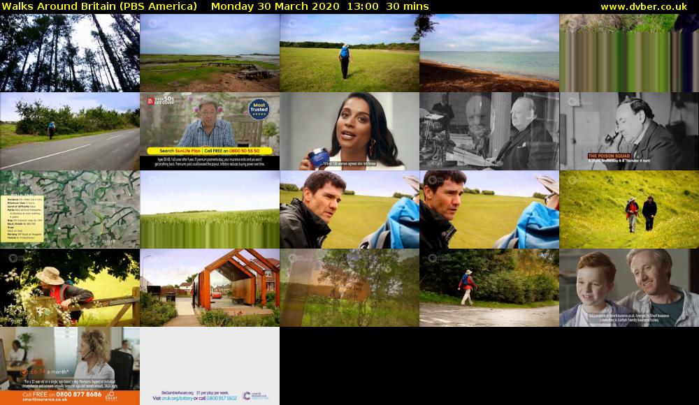 Walks Around Britain (PBS America) Monday 30 March 2020 13:00 - 13:30