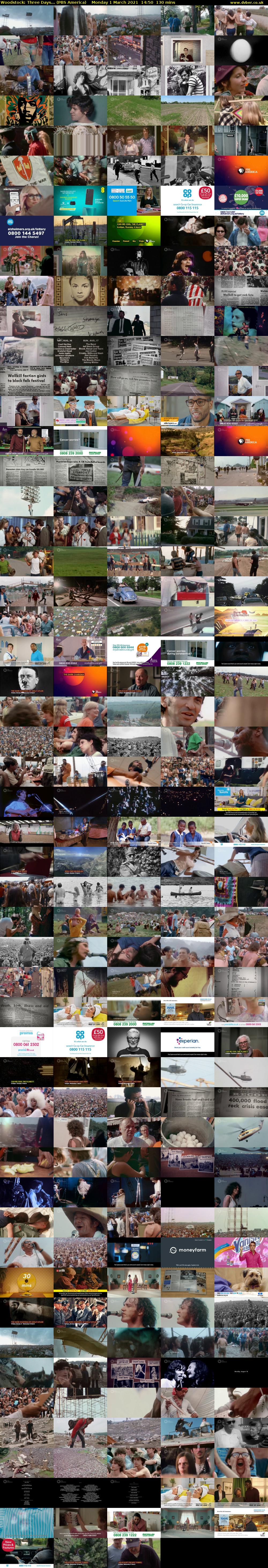 Woodstock: Three Days... (PBS America) Monday 1 March 2021 14:50 - 17:00