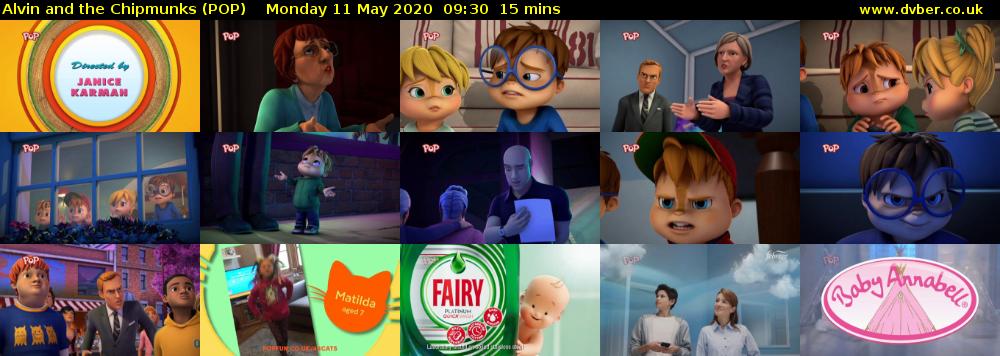 Alvin and the Chipmunks (POP) Monday 11 May 2020 09:30 - 09:45