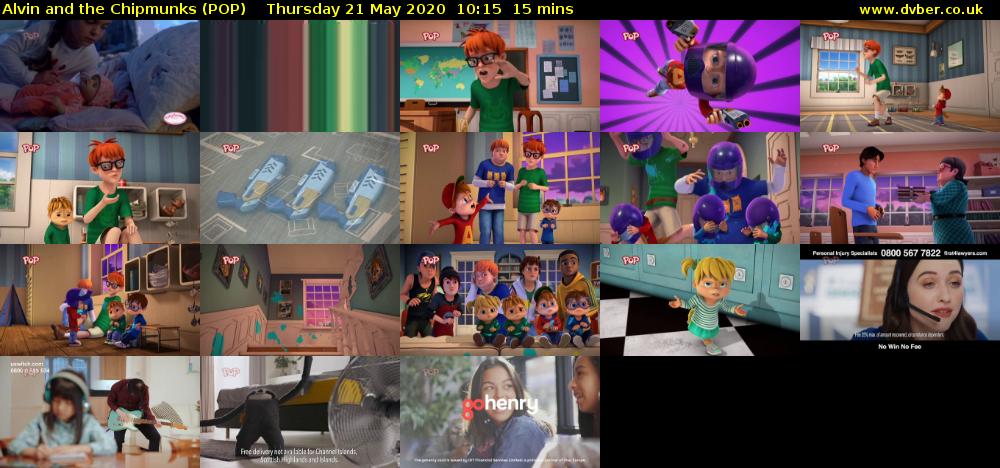 Alvin and the Chipmunks (POP) Thursday 21 May 2020 10:15 - 10:30