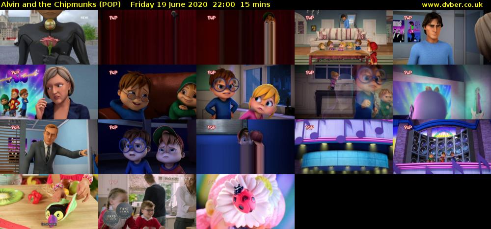 Alvin and the Chipmunks (POP) Friday 19 June 2020 22:00 - 22:15