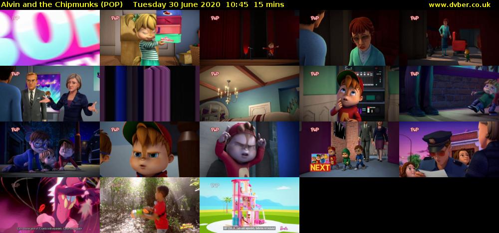 Alvin and the Chipmunks (POP) Tuesday 30 June 2020 10:45 - 11:00