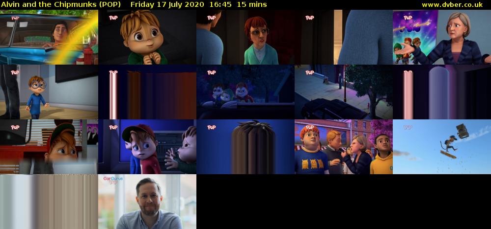 Alvin and the Chipmunks (POP) Friday 17 July 2020 16:45 - 17:00
