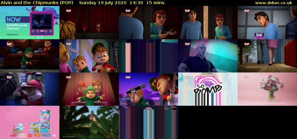 Alvin and the Chipmunks (POP) Sunday 19 July 2020 14:30 - 14:45