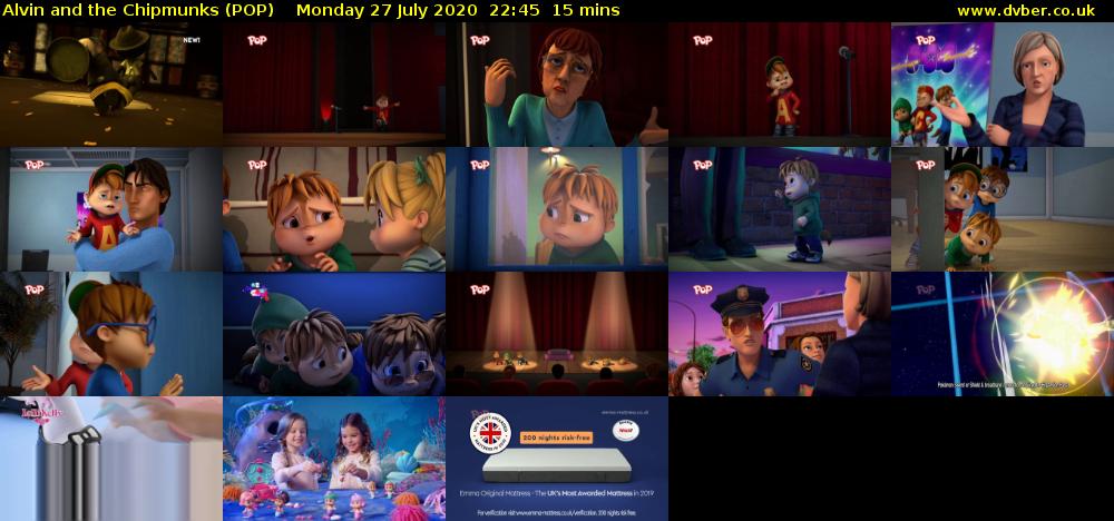 Alvin and the Chipmunks (POP) Monday 27 July 2020 22:45 - 23:00