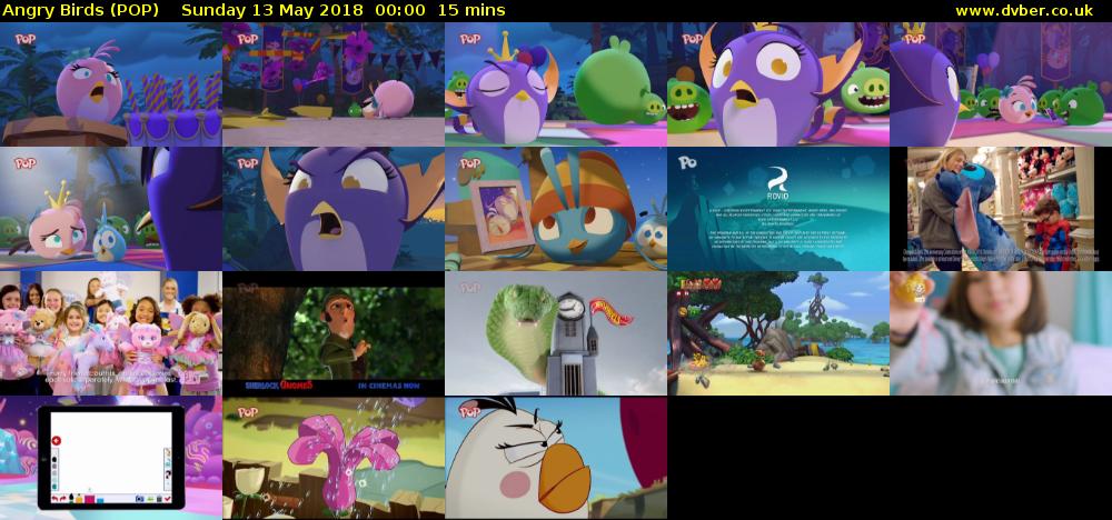 Angry Birds (POP) Sunday 13 May 2018 00:00 - 00:15