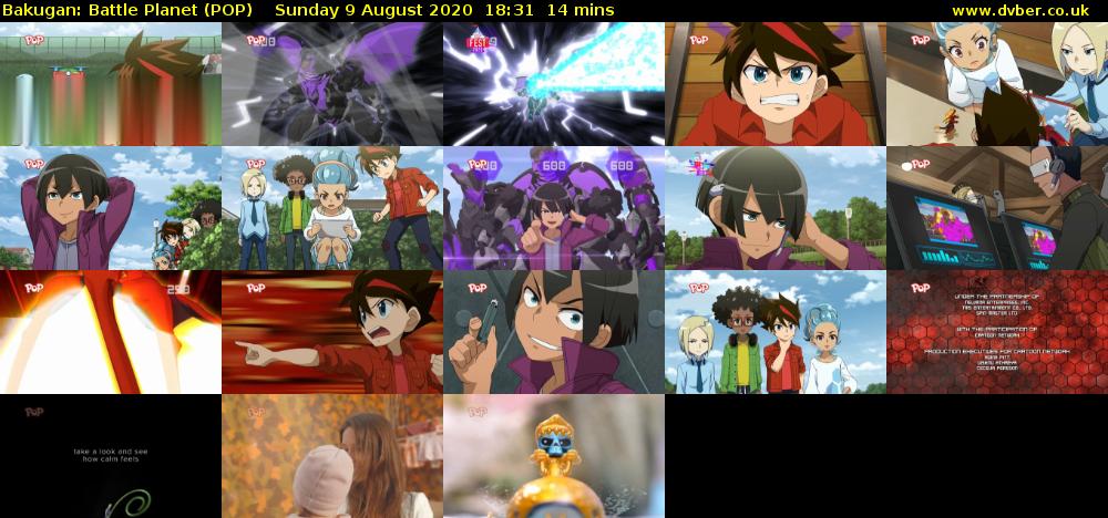 Bakugan: Battle Planet (POP) Sunday 9 August 2020 18:31 - 18:45