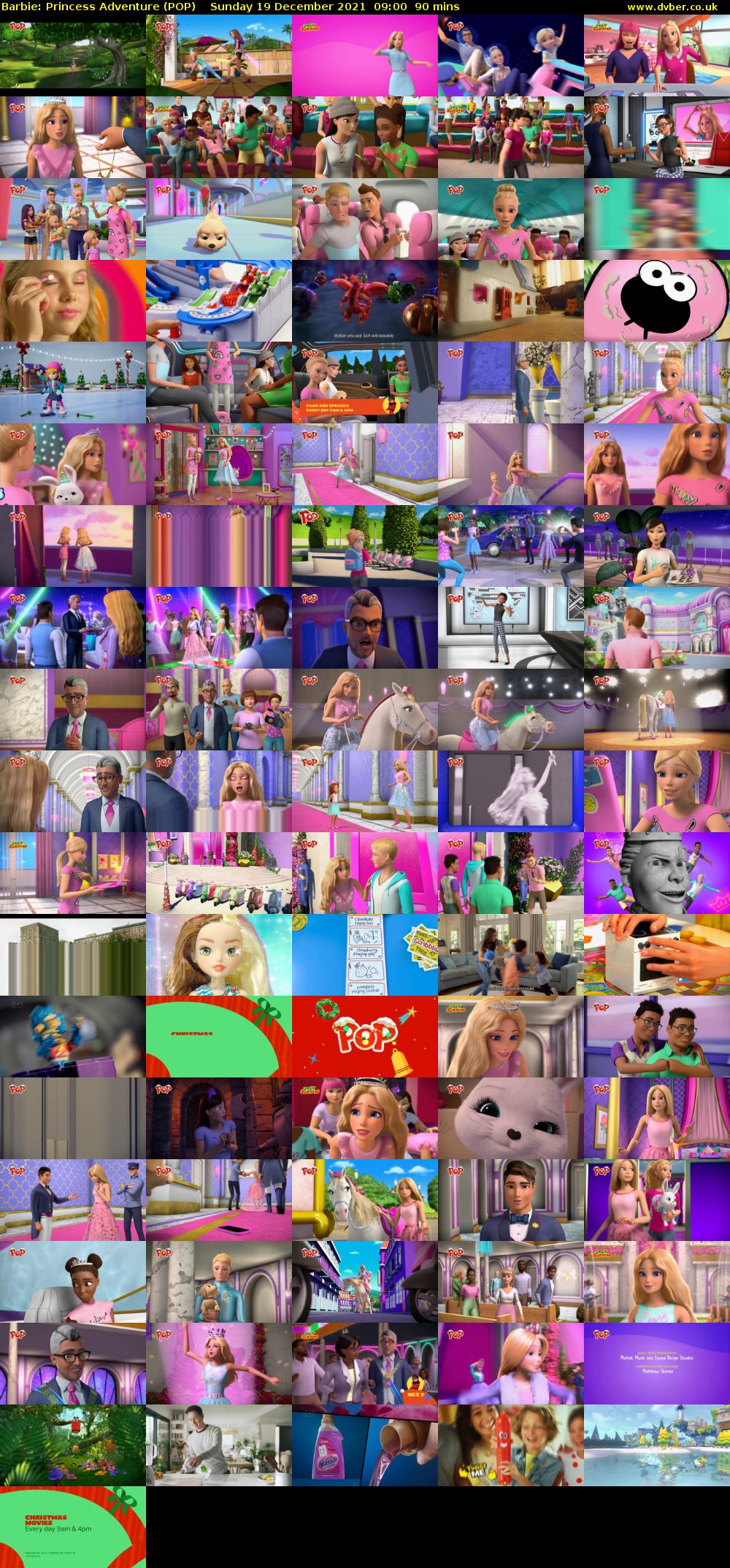Barbie: Princess Adventure (POP) Sunday 19 December 2021 09:00 - 10:30
