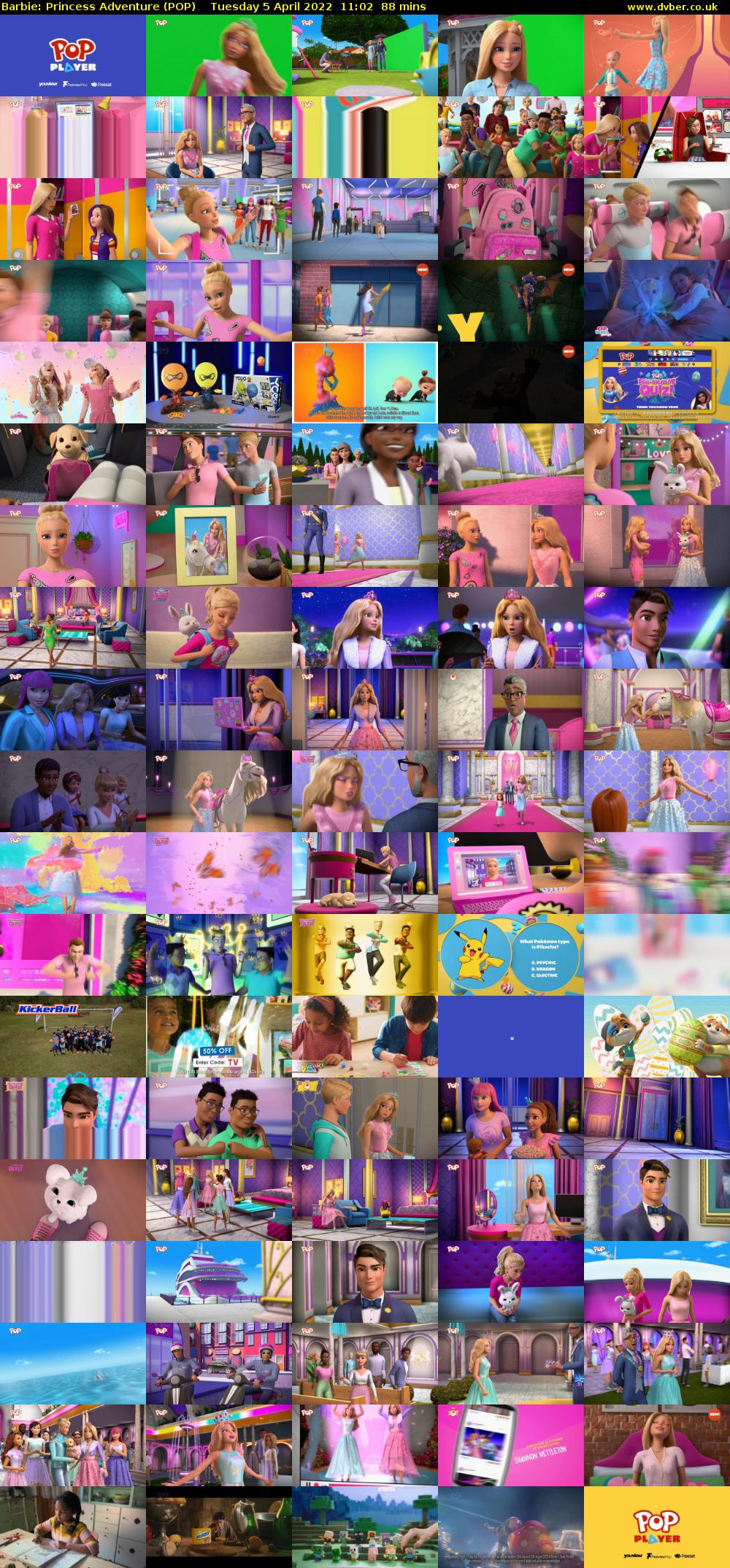 Barbie: Princess Adventure (POP) Tuesday 5 April 2022 11:02 - 12:30