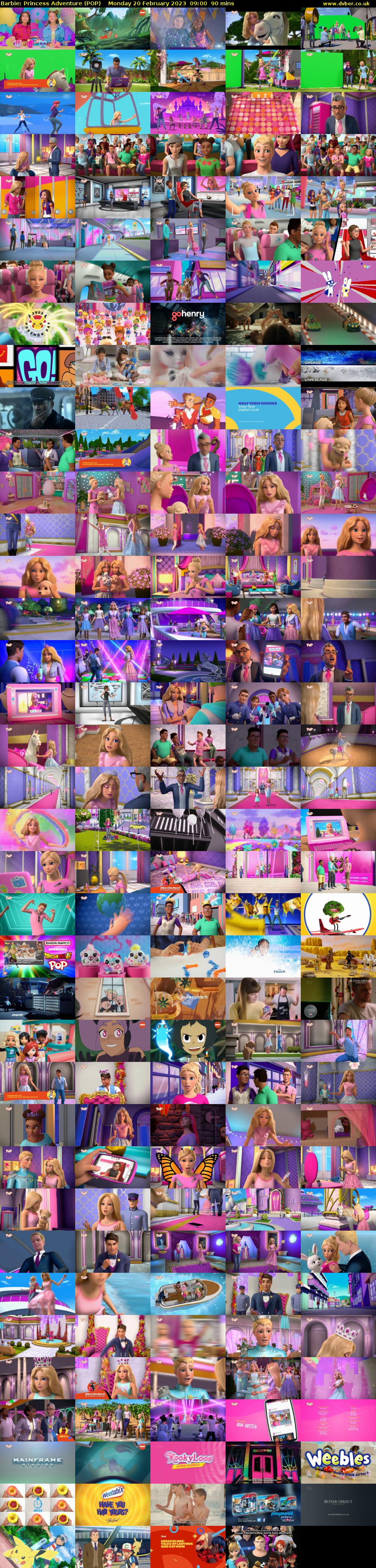 Barbie: Princess Adventure (POP) Monday 20 February 2023 09:00 - 10:30