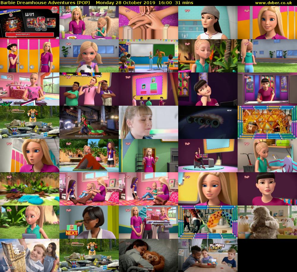Barbie Dreamhouse Adventures (POP) Monday 28 October 2019 16:00 - 16:31