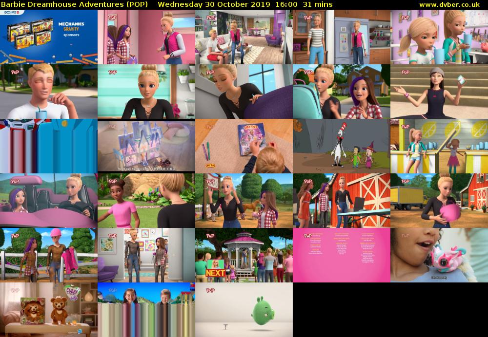 Barbie Dreamhouse Adventures (POP) Wednesday 30 October 2019 16:00 - 16:31