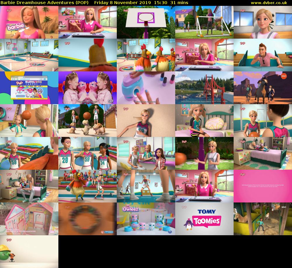 Barbie Dreamhouse Adventures (POP) Friday 8 November 2019 15:30 - 16:01