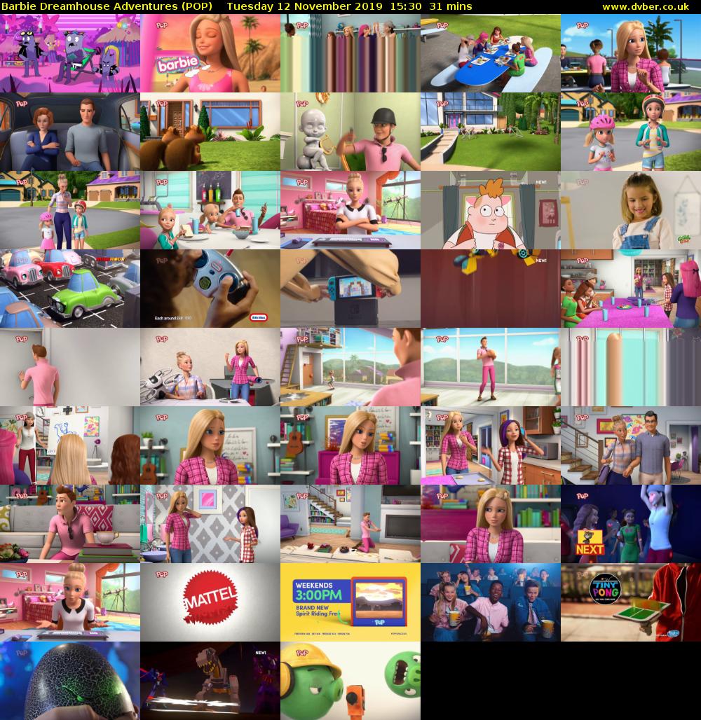Barbie Dreamhouse Adventures (POP) Tuesday 12 November 2019 15:30 - 16:01