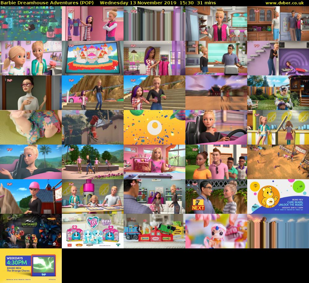 Barbie Dreamhouse Adventures (POP) Wednesday 13 November 2019 15:30 - 16:01