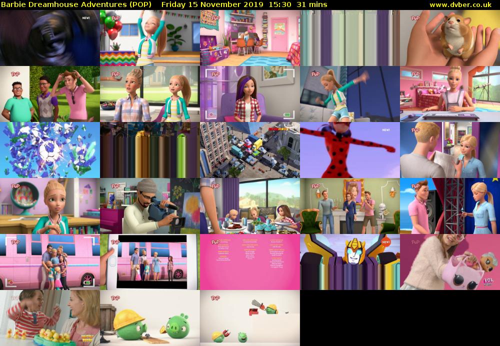 Barbie Dreamhouse Adventures (POP) Friday 15 November 2019 15:30 - 16:01