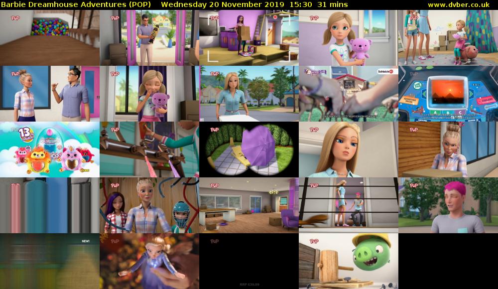Barbie Dreamhouse Adventures (POP) Wednesday 20 November 2019 15:30 - 16:01