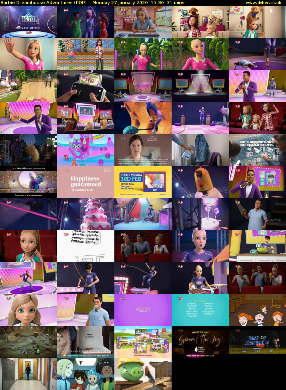 Barbie Dreamhouse Adventures (POP) Monday 27 January 2020 15:30 - 16:01
