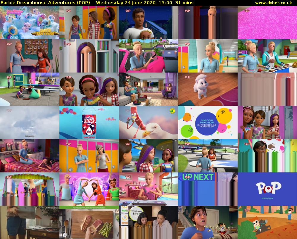 Barbie Dreamhouse Adventures (POP) Wednesday 24 June 2020 15:00 - 15:31