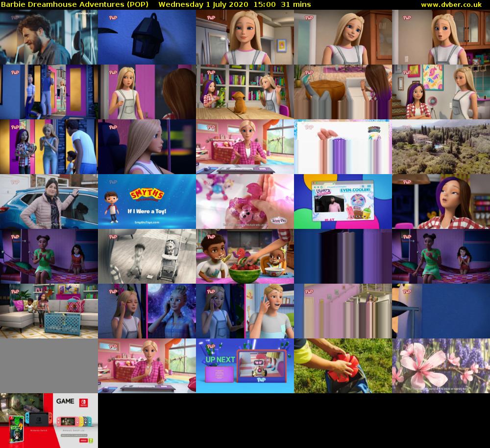 Barbie Dreamhouse Adventures (POP) Wednesday 1 July 2020 15:00 - 15:31