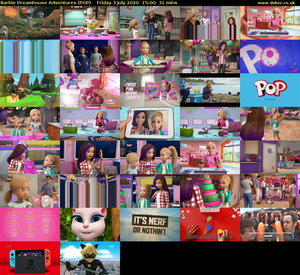 Barbie Dreamhouse Adventures (POP) Friday 3 July 2020 15:00 - 15:31
