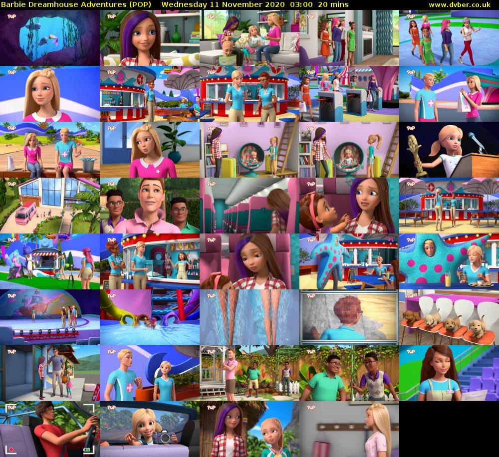 Barbie Dreamhouse Adventures (POP) Wednesday 11 November 2020 03:00 - 03:20