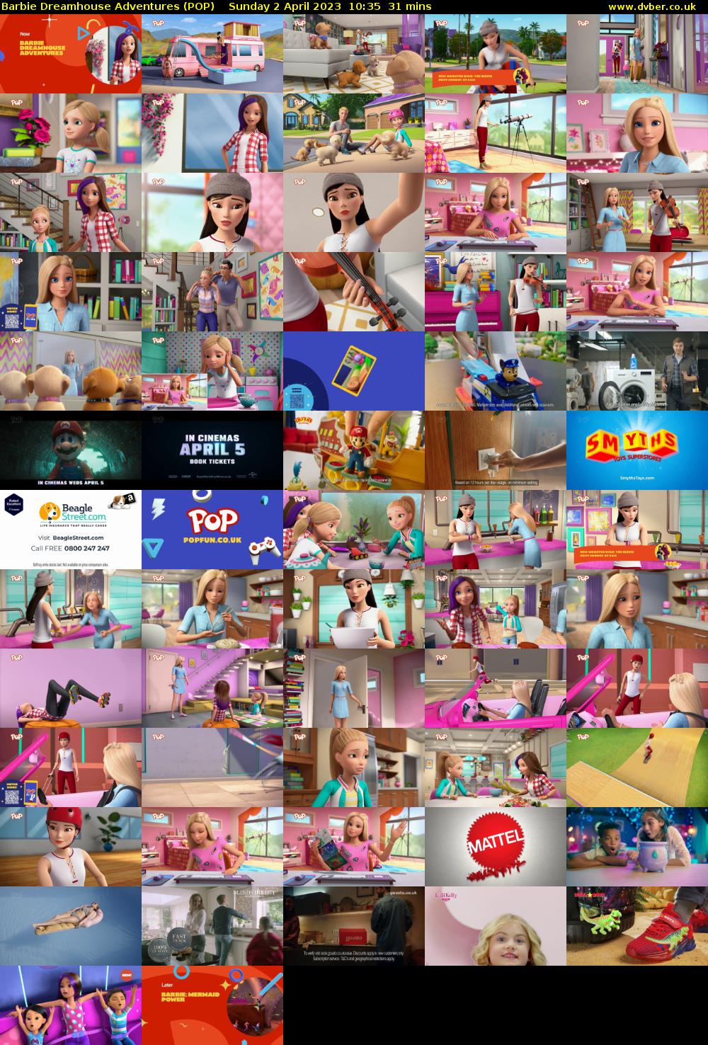 Barbie Dreamhouse Adventures (POP) Sunday 2 April 2023 10:35 - 11:06