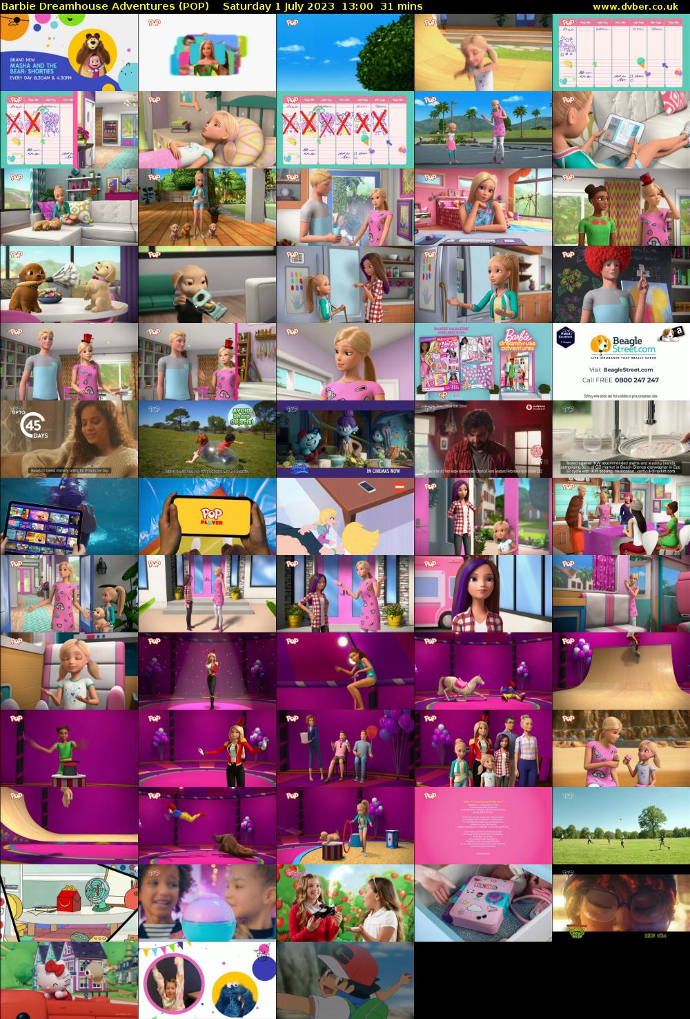 Barbie Dreamhouse Adventures (POP) Saturday 1 July 2023 13:00 - 13:31